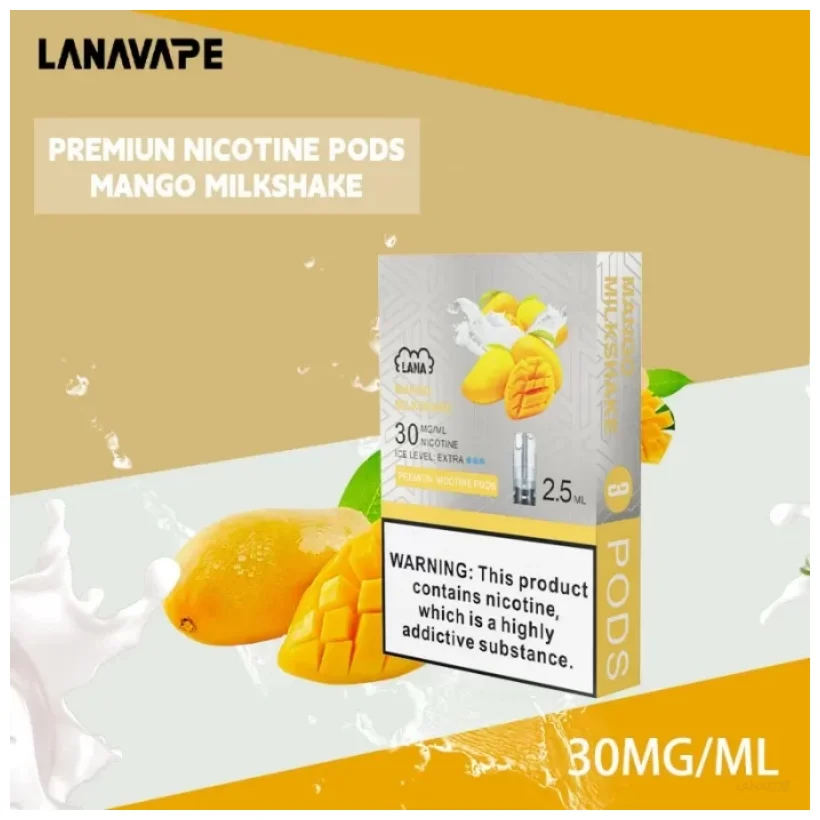 LANA 一代專用煙彈|三入裝|LED發光丨通RELX一代主機 芒果